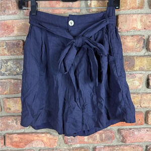 Lulu's Black Paperbag Waist Shorts New With Tags Size Medium High Rise
